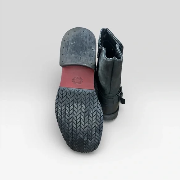 INC - Leather Ankle Boots Buckle Side Zip Men’s Size 10 Worn Once - Picture 2 of 4